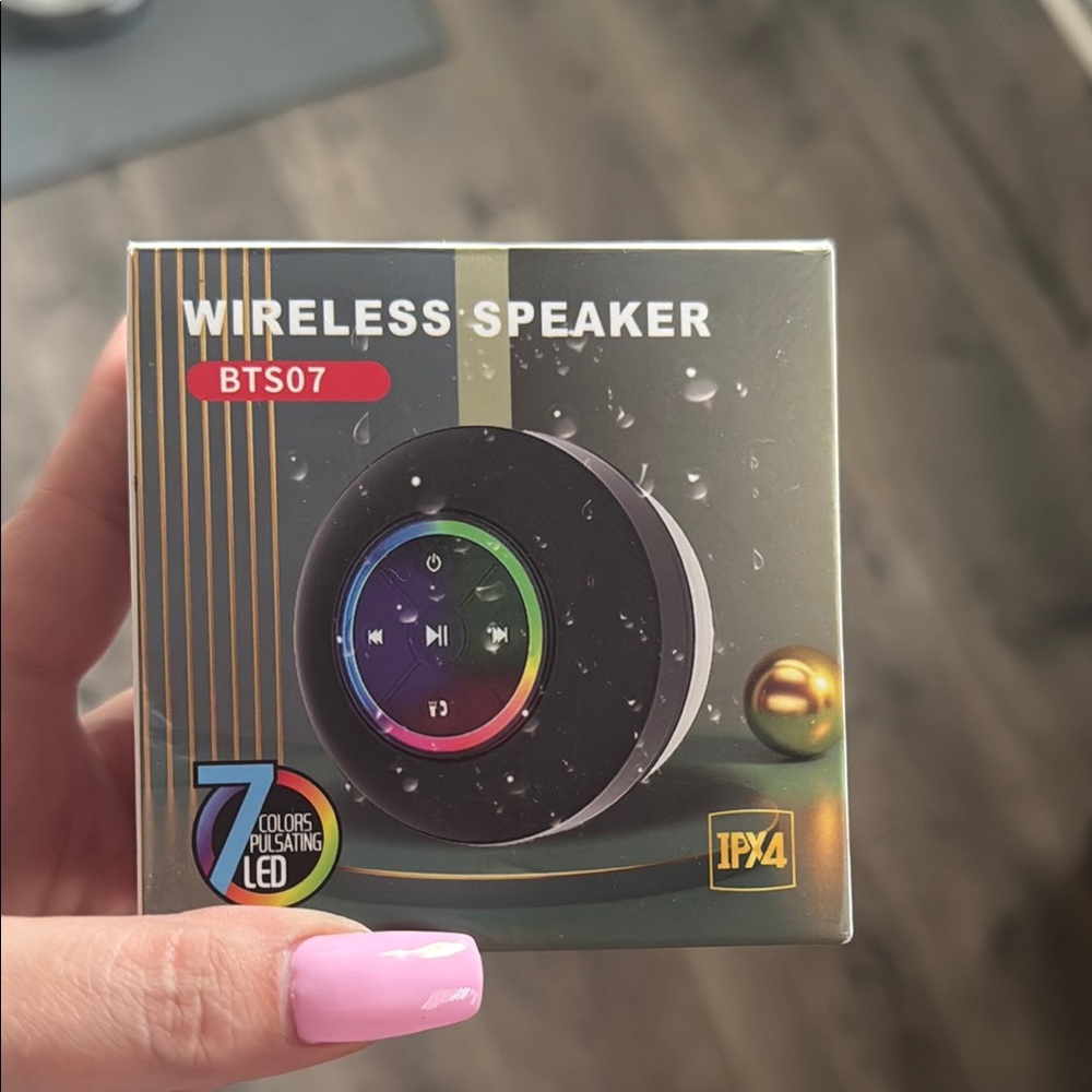 Wireless Shower Speaker with LED Lights